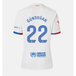 Barcelona Ilkay Gundogan #22 Gostujuci Dres za Ženska 2023-24 Kratak Rukavima